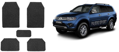 Autofetch Rubber Standard Mat For  Mitsubishi Pajero Sport(Black)