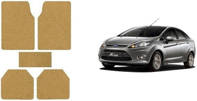 Autofetch Rubber Standard Mat For  Ford Fiesta(Beige)