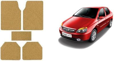 Autofetch Rubber Standard Mat For  Tata Indigo CS(Beige)