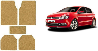 Autofetch Rubber Standard Mat For  Volkswagen Polo Exquisite(Beige)