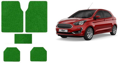 Autofetch Rubber Standard Mat For  Ford Figo(Green)