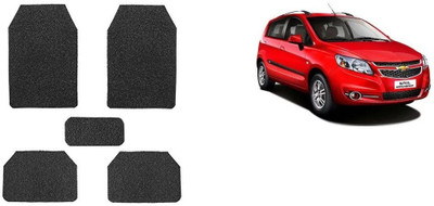 Autofetch Rubber Standard Mat For  Chevrolet Sail Hatchback(Black)