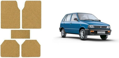 Autofetch Rubber Standard Mat For  Maruti Suzuki 800(Beige)