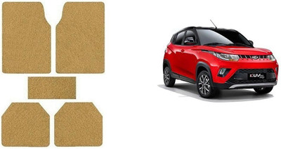 Autofetch Rubber Standard Mat For  Mahindra KUV100(Beige)