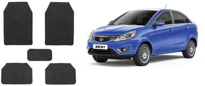 Autofetch Rubber Standard Mat For  Tata Zest(Black)