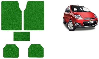 Autofetch Rubber Standard Mat For  Chevrolet Spark(Green)