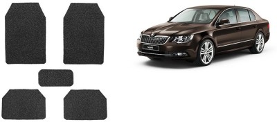 Autofetch Rubber Standard Mat For  Skoda Superb(Black)