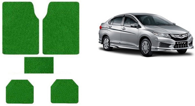 Autofetch Rubber Standard Mat For  Honda City(Green)