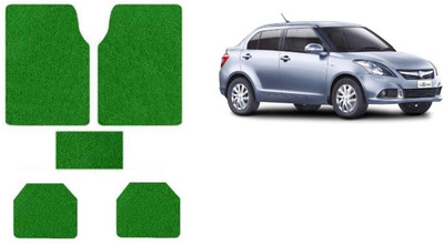 Autofetch Rubber Standard Mat For  Maruti Suzuki New Dzire(Green)