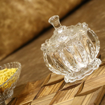 AFAST Glass Cookie Jar  - 110 ml(Clear)