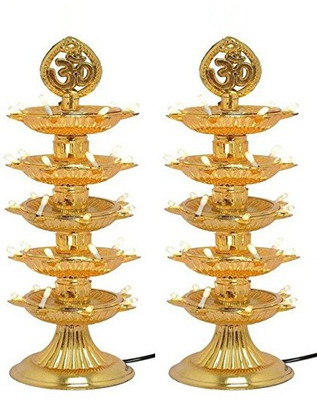 kenvi us Plastic (Pack of 2) Table Diya(Height: 10 inch)