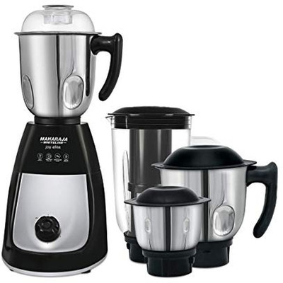 MAHARAJA WHITELINE MAHARAJA JOY ELITE MIXER GRINDER 2018 230 Mixer Grinder (4 Jars, SILVER AND BLACK)