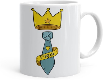 Kesri Gifts King Papa Theme(kg-jan-13025P) Ceramic Coffee Mug(325 ml)