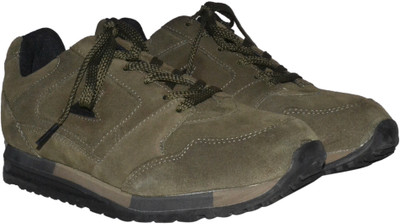 Bata Sports Suede Outdoors For Men(Green , 9)