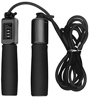 GOCART Jump Rope With Counter Skipping Rope Weight-Loss Boxing Gym Used Freestyle Skipping Rope(Black, Length: 9 inch)