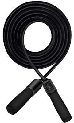 GOCART Adjustable Jumping Rope for Men, Women, And Children of All Heights Freestyle Skipping Rope(Black, Length: 280 cm)