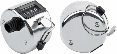 VOLTegIC ™ Mechanical Tally Counter Handheld Analog Tally Counter(Silver Pack of 1)