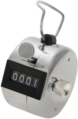 Voltegic ™ Golf Hand Held Tally 4-Digit Number Clicker Sport Analog Tally Counter(Silver Pack of 1)