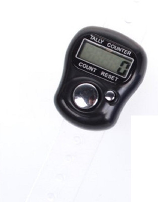 RHONNIUM ® Mini LCD Electronic Digital Display Finger Hand Tally Counter Counting Digital Tally Counter(Black Pack of 1)