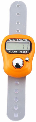 VOLTegIC ® Counter LCD Electronic Digit Finger Ring Digital Tally Counter Digital Tally Counter(Orange Pack of 1)