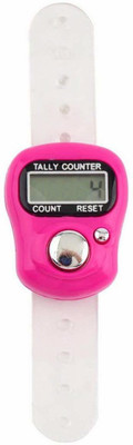 RHONNIUM Digit Digital LCD Electronic Finger Hand Ring Knitting Row Tally Counter Digital Tally Counter(Pink Pack of 1)