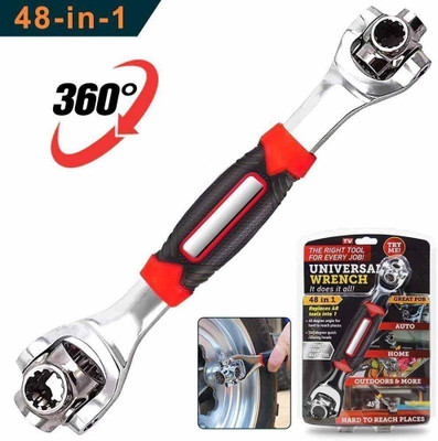 Shopper52 Universal Wrench 48 in 1 Socket Wrench Multifunction Wrench Tool with 360 Degree Rotating Head, Spanner Tool for Home and Car Repair - 48IN1TOOL Universal Wrench 48 in 1 Socket Wrench Multifunction Wrench Tool with 360 Degree Rotating Head, Spanner Tool for Home and Car Repair - 48IN1TOOL 