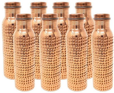 U Nick 8000 ml Copper Bottle(Pack of 8, Brown)