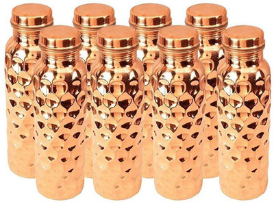 U Nick 8000 ml Copper Bottle(Pack of 8, Brown)