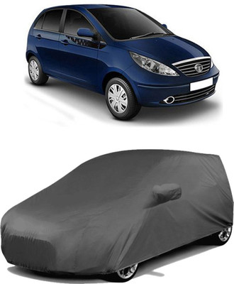 Decorzy Car Cover For Tata Vista (With Mirror Pockets)(Grey)