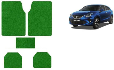 Autofetch Rubber Standard Mat For  Maruti Suzuki Baleno(Green)