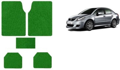 Autofetch Rubber Standard Mat For  Maruti Suzuki SX4(Green)