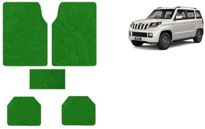 Autofetch Rubber Standard Mat For  Mahindra TUV-300(Green)