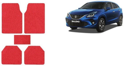 Autofetch Rubber Standard Mat For  Maruti Suzuki Baleno(Red)