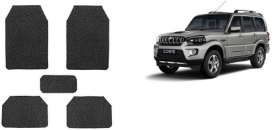 Autofetch Rubber Standard Mat For  Mahindra New Scorpio(Black)