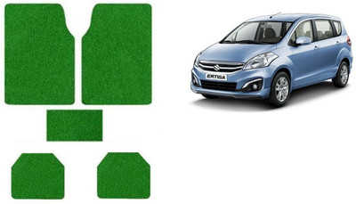 Autofetch Rubber Standard Mat For  Maruti Suzuki Ertiga(Green)