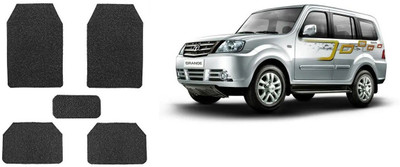 Autofetch Rubber Standard Mat For  Tata Sumo Grande(Black)