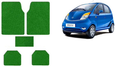 Autofetch Rubber Standard Mat For  Tata Nano(Green)