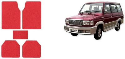 Autofetch Rubber Standard Mat For  Toyota Qualis(Red)