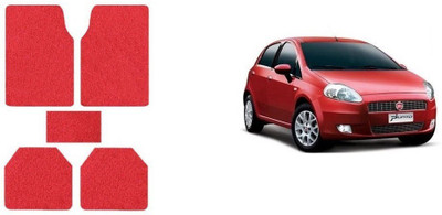 Autofetch Rubber Standard Mat For  Fiat Punto(Red)