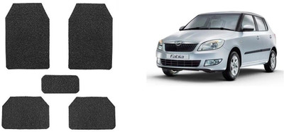 Autofetch Rubber Standard Mat For  Skoda Fabia(Black)