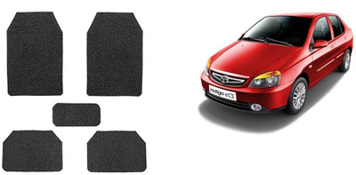 Autofetch Rubber Standard Mat For  Tata Indigo CS(Black)