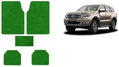 Autofetch Rubber Standard Mat For  Ford Endeavour(Green)