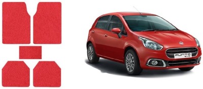 Autofetch Rubber Standard Mat For  Fiat Punto Evo(Red)