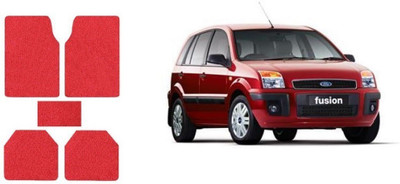 Autofetch Rubber Standard Mat For  Ford Fusion(Red)