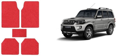 Autofetch Rubber Standard Mat For  Mahindra New Scorpio(Red)