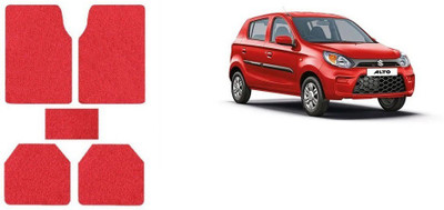 Autofetch Rubber Standard Mat For  Maruti Suzuki Alto(Red)