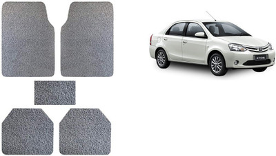 Autofetch Rubber Standard Mat For  Toyota Etios(Grey)