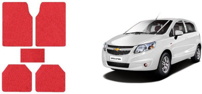 Autofetch Rubber Standard Mat For  Chevrolet Sail UVA(Red)