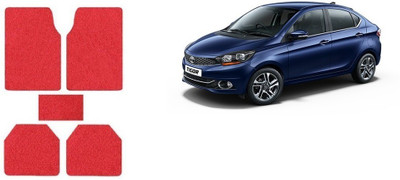 Autofetch Rubber Standard Mat For  Tata Tigor(Red)