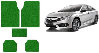 Autofetch Rubber Standard Mat For  Honda Civic(Green)